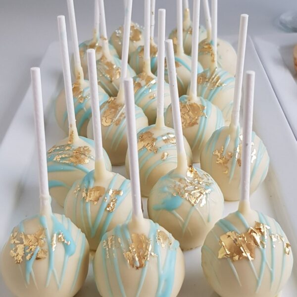 Cakepops mit Blattgold